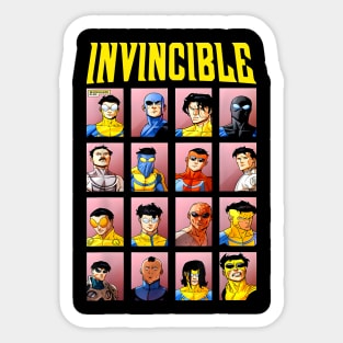 Invincible Comic Book Bootleg Fan Cartoon Sticker